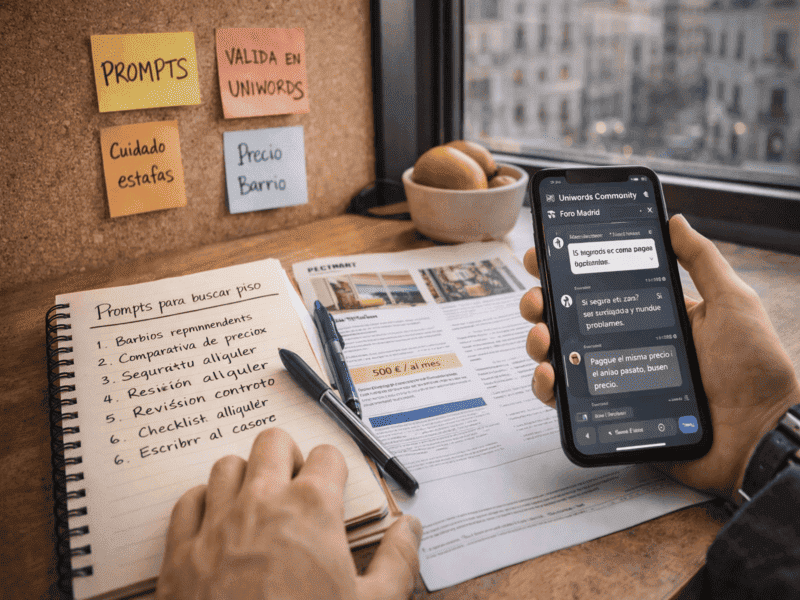 Cómo usar ChatGPT para encontrar alojamiento en España