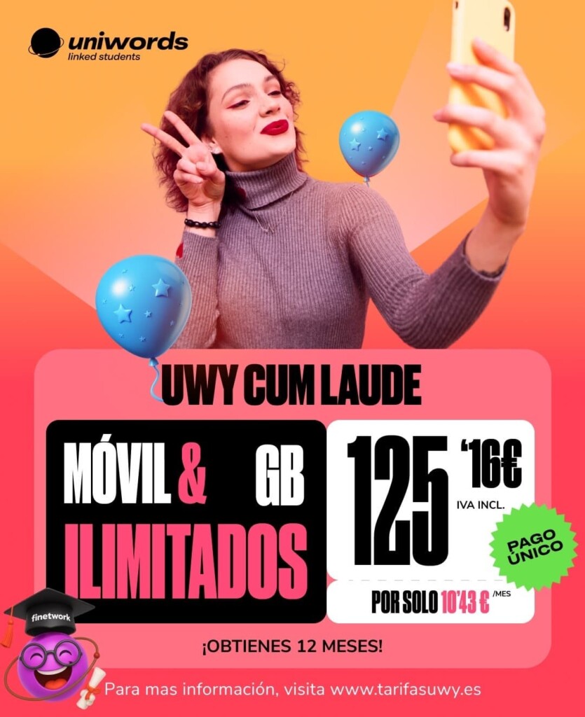 UWY CUM LAUDE, la mejor tarifa móvil del mercado